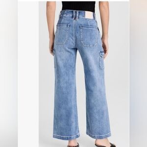 PAIGE Carly in Austyn Cargo Ankle Jeans 27 Wide Leg